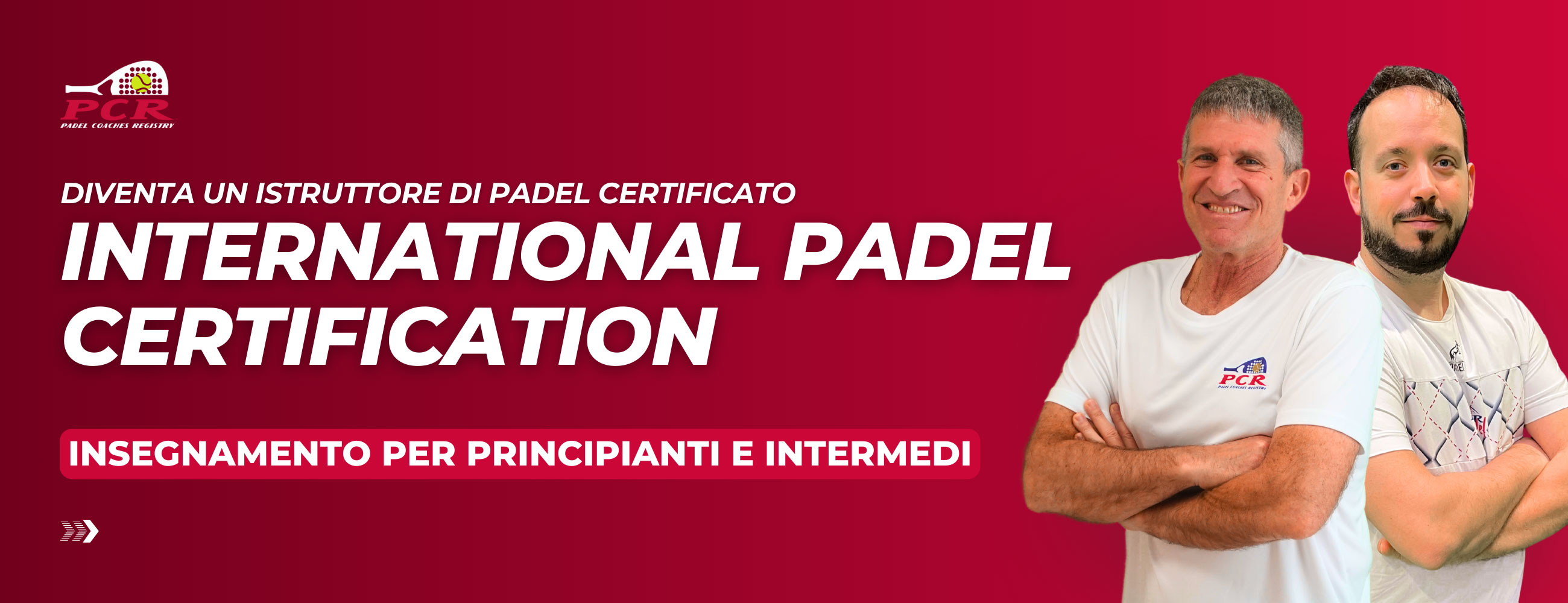 INT. PADEL CERTIFICATION – Corso di certificazione PTR